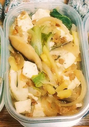 お野菜、豆腐の炊いたん(大豆のお肉で)-レシピのメイン写真