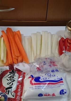 スティック野菜の和風ピクルス-レシピのメイン写真
