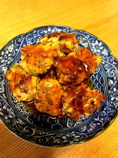 鶏胸肉でふわふわ 照り焼きつくね-レシピのメイン写真