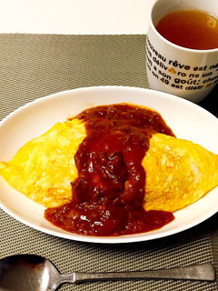 ハヤシで簡単!チーズオムライス-レシピのメイン写真