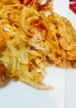 玉ねぎとひき肉のサクサク♪かき揚げ♡-レシピのメイン写真