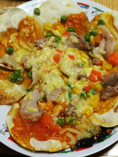 餃子の皮ピザおつまみにダイエットの時も-レシピのメイン写真