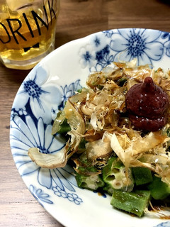 ビールが進む…オクラ梅まぶし!-レシピのメイン写真