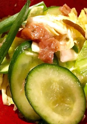 塩こんぶキャベツ 梅肉を和える-レシピのメイン写真