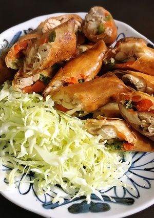 ササミと野菜の変わり春巻き-レシピのメイン写真