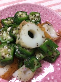 オクラと竹輪の胡麻和え-レシピのメイン写真