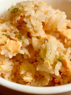 白菜と鮭の炊き込みご飯(幼児食/冷凍可)-レシピのメイン写真