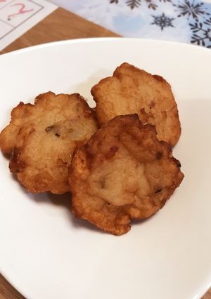 桜の塩漬けとはんぺん揚げ-レシピのメイン写真
