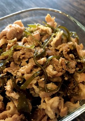 昆布と豚肉の"ご飯に合う煮物"-レシピのメイン写真
