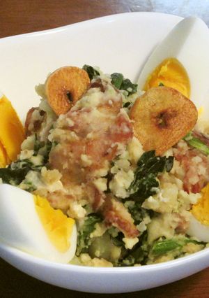 ベーコンとほうれん草と卵のポテトサラダ-レシピのメイン写真