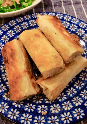 もやしたっぷり 揚げない春巻き-レシピのメイン写真