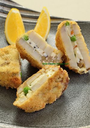 レンコンの挟み揚げ 精進料理-レシピのメイン写真