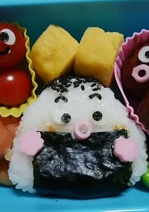 簡単！キャラ弁アニメこにぎりくんおにぎり-レシピのメイン写真