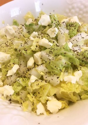 ＋1品 白菜のゆかり和えチーズトッピング-レシピのメイン写真