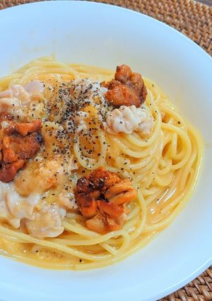 白子味噌のカルボナーラ-レシピのメイン写真