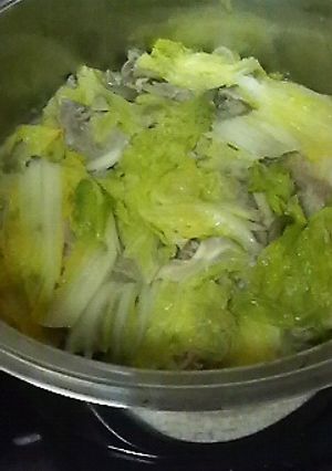 白菜の酒蒸し-レシピのメイン写真