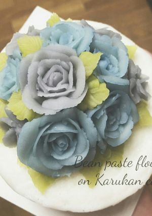 鹿児島の郷土菓子軽羹のフラワーアレンジ-レシピのメイン写真