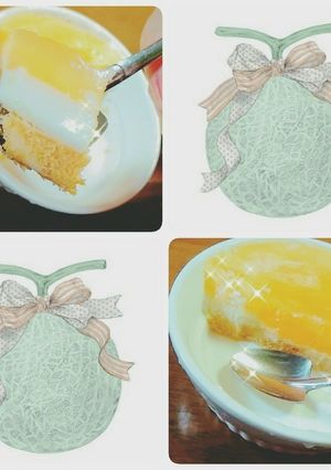 ババロアメロンタルト　〜3層仕立て〜-レシピのメイン写真