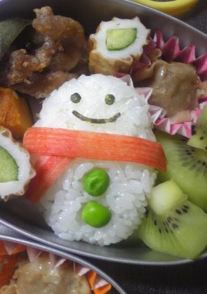 年中■お弁当(スノーマン)-レシピのメイン写真