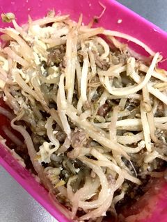 節約!残ったラーメンの粉末で!もやし炒め-レシピのメイン写真