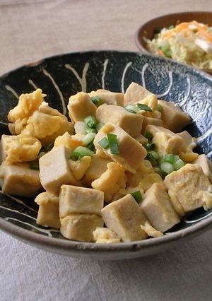 フライパンで！コロコロ高野豆腐の卵とじ-レシピのメイン写真