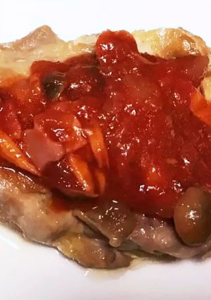 しめじとトマトソースのチキンソテー-レシピのメイン写真