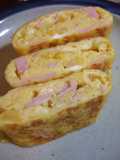 玉子ハムコーンの甘い玉子焼き♡