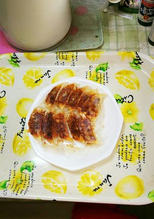 簡単にパリパリ羽根つき餃子。-レシピのメイン写真