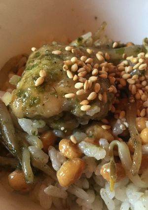 納豆とチキンもやしの磯風味-レシピのメイン写真