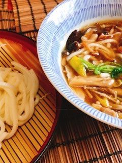 きのこたっぷり付け汁うどん-レシピのメイン写真