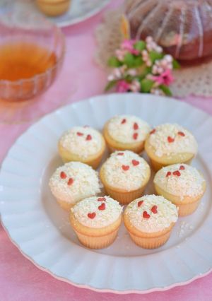スノーホワイトカップケーキ-レシピのメイン写真