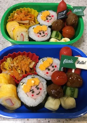 キャラ弁 ＊ オニ 節分-レシピのメイン写真