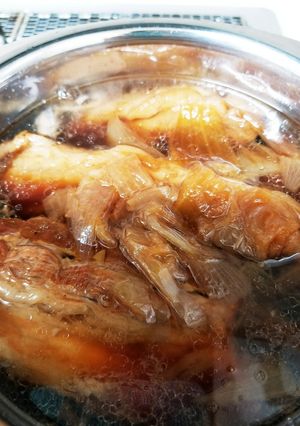 圧力鍋で豚角煮 覚書 (圧力ずっと高め)-レシピのメイン写真