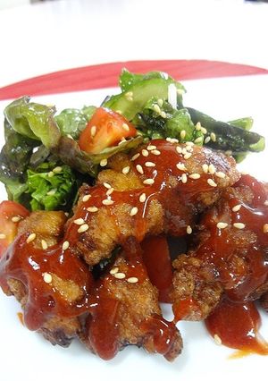 鳥唐のコチュジャンサラダ-レシピのメイン写真
