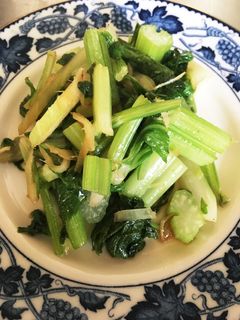 セロリの生姜炒め-レシピのメイン写真
