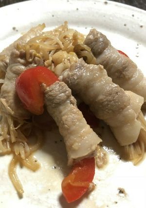 豚バラくるくる☆三色まき 糖質制限-レシピのメイン写真