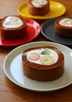 フルーツチョコロールケーキ-レシピのメイン写真
