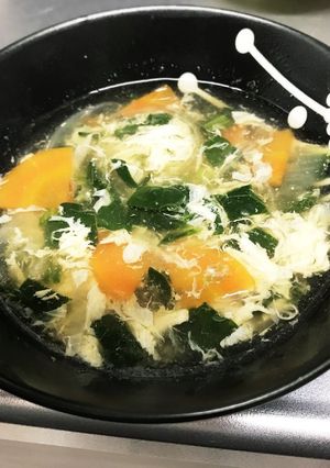 ほうれん草と卵の和風スープ-レシピのメイン写真