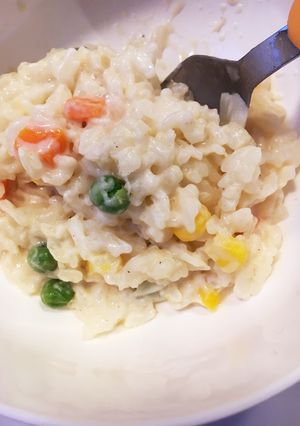 レンジで簡単ミルクリゾット-レシピのメイン写真