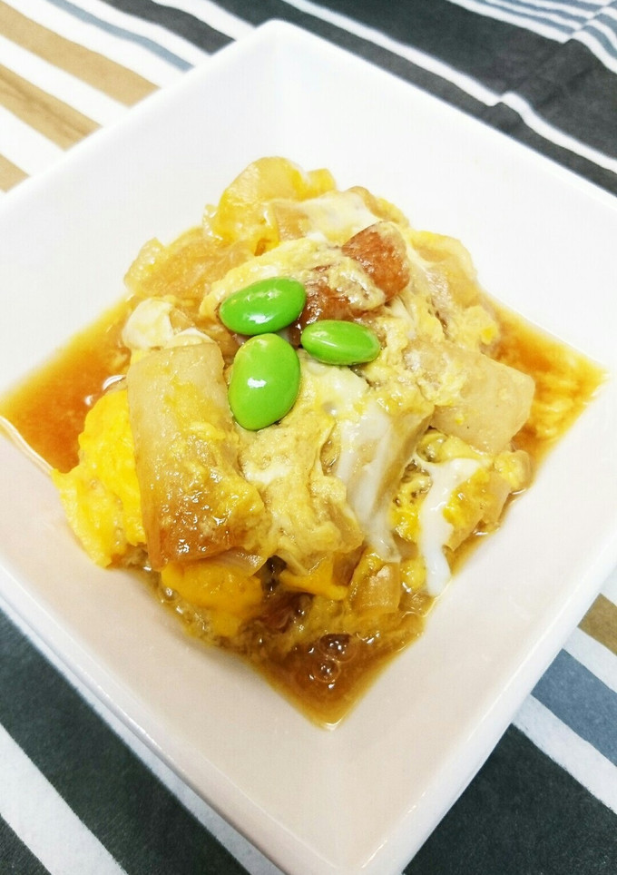簡単☆ちくわと玉ねぎの卵とじ♪-レシピのメイン写真