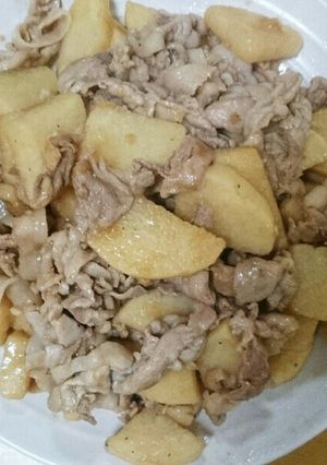 豚肉と長芋のポン酢炒め-レシピのメイン写真