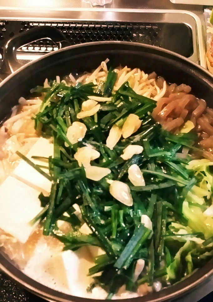 わが家の簡単！野菜たっぷりモツ鍋！！-レシピのメイン写真