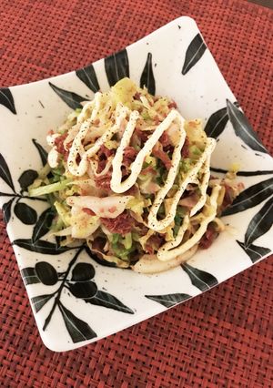 コンビーフとキャベツのおつまみ-レシピのメイン写真