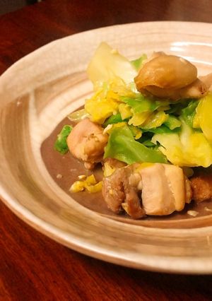 春キャベツと鶏モモの味噌マヨにんにく炒め-レシピのメイン写真
