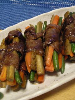 牛肉野菜巻き☆焼き-レシピのメイン写真