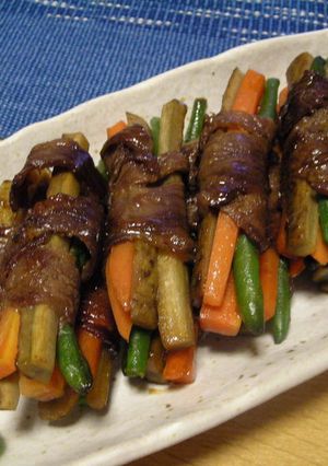 牛肉野菜巻き☆焼き-レシピのメイン写真