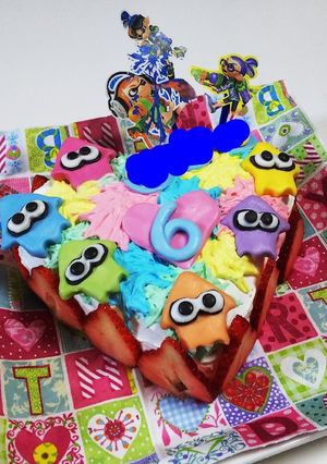 スプラトゥーンケーキ-レシピのメイン写真