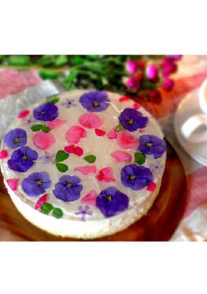 春を呼ぶ♪お花のヨーグルトムースケーキ-レシピのメイン写真