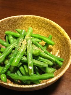 我が家の減塩 いんげんのしょうゆ和え-レシピのメイン写真
