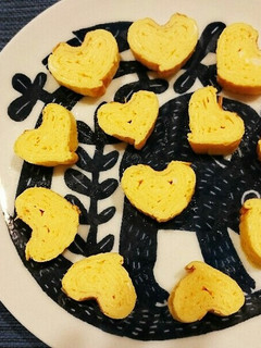 くっついている♡ハートの卵焼き♡-レシピのメイン写真